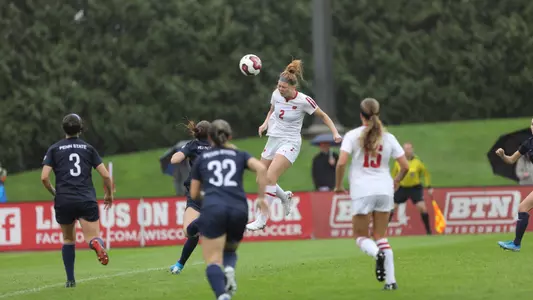 Emma Jaskaniec scores her first collegiate goal against Penn State