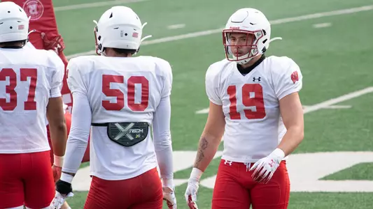 OLB Nick Herbig (19) - preseason practice 2020