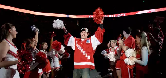 Brian Elliott at the Men's Hockey National Championship Celebration