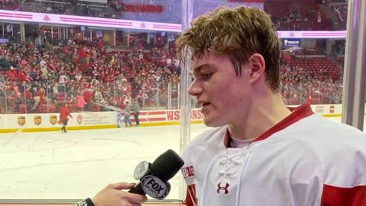 Cole Caufield on Fox Sports Wisconsin