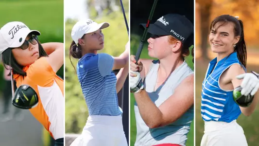 Women's golf national signing day 2021 headline - Chloe Chan, Vanessa Ho, Carly Carter and Camille Kuznik