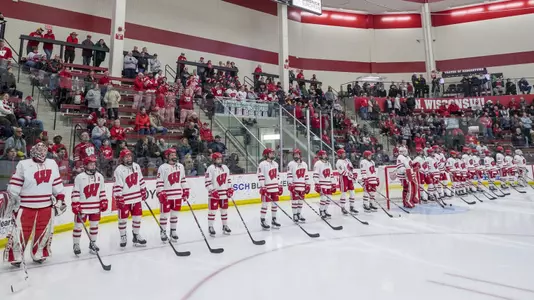 Women's Hockey during its starting lineup