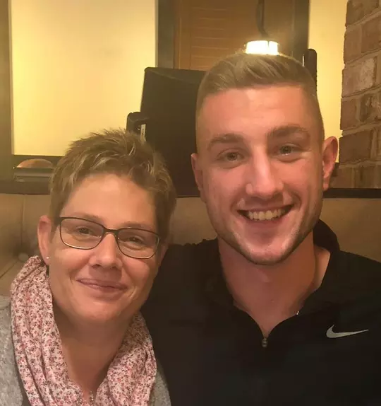 Sven Kleinhans and mom