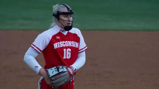 Kait Menz pitches against Louisville