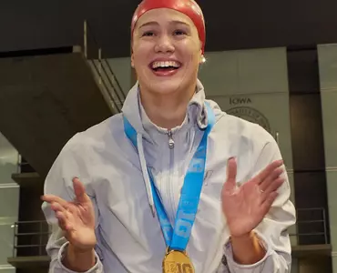 Beata Nelson collects one last B1G gold