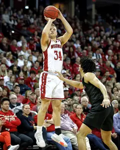 Brad Davison men's basketball vs. Rutgers at Kohl Center on Feb. 23, 2020