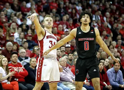 Brad Davison men's basketball vs. Rutgers at Kohl Center on Feb. 23, 2020