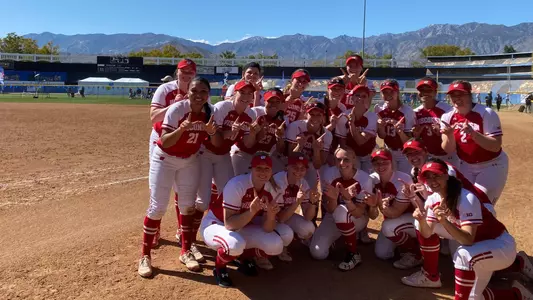 Softball in Cathedral City after defeating No. 3 Oklahoma