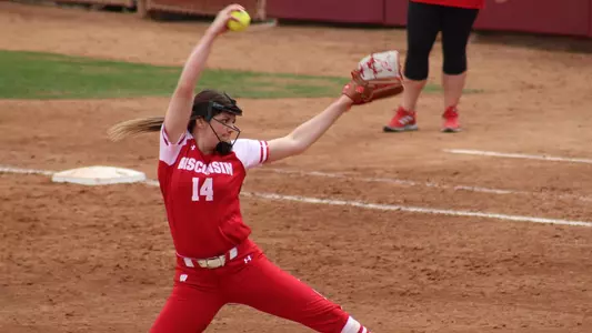 Haley Hestekin pitches against the Thunderbirds