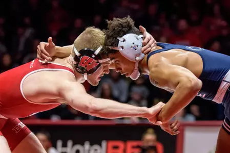 Seth Gross wrestling vs. Penn State 2020