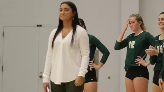 Mackenzie Long on the sidelines of Missouri S&T