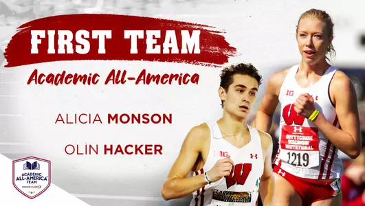 Olin Hacker and Alicia Monson Academic All-America