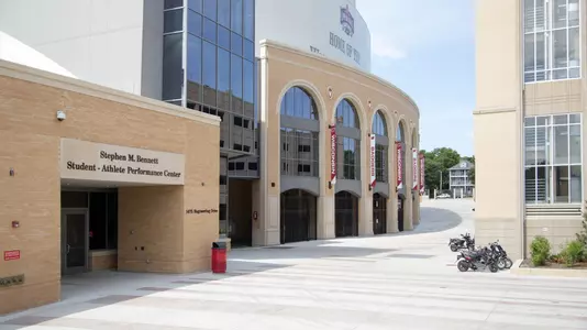 Stephen M. Bennett Student-Athlete Performance Center at Camp Randall Stadium. (Photo by David Stluka)