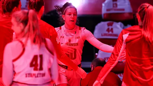 Sydney Hilley takes to the court vs. MSU