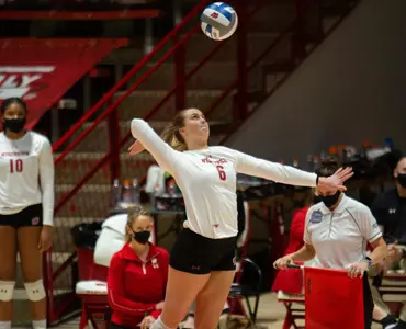 MJ Hammill serves up the ball