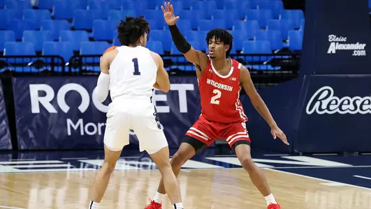 Aleem Ford plays defense against Penn State