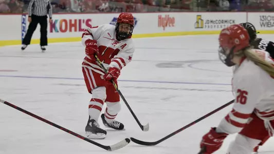 Daryl Watts scores a goal against St. Cloud State
