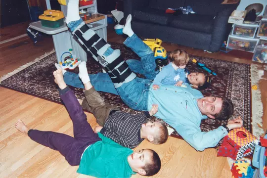 Tim Hacker, son Olin and family