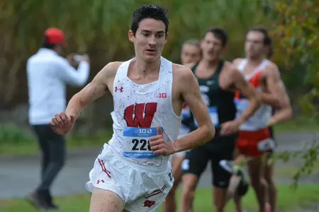 Bob Liking leads the race at the Big Ten Championships