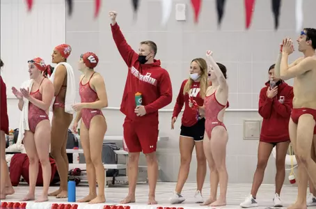 Team cheers on teammates