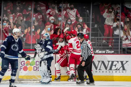Goal celebration 211211 MHky vs Penn State