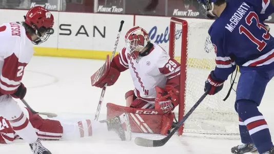 Ben Garrity in net against the NTDP