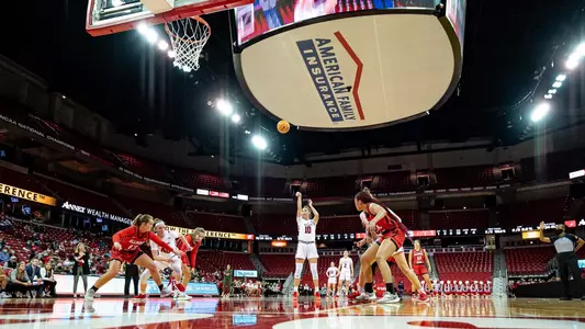 Halle Douglass shoots a free throw