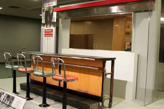 Sit-in Lunch Counter in Greensboro, NC at International Civil Rights Museum