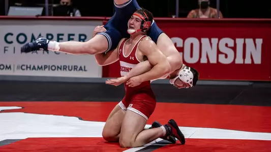 Pete Christensen wrestling vs. Penn State