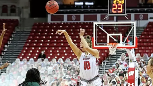 Halle Douglass lets go of a shot