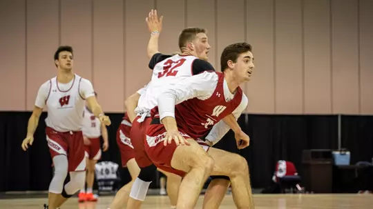 Nate Reuvers and Joe Hedstrom in the post