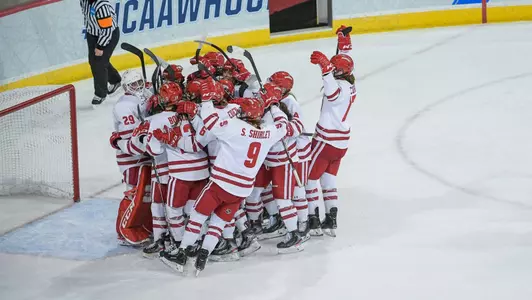 Badgers celebrate win over Ohio State
