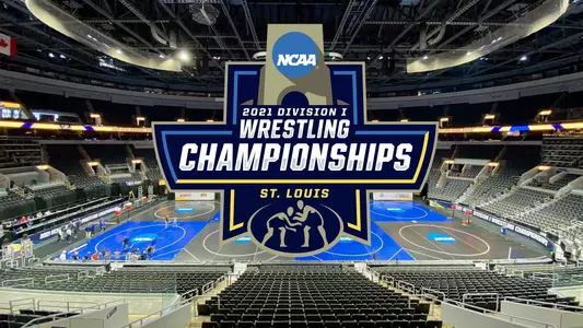 NCAA Wrestling Championships - Enterprise Center in St. Louis, Missouri - 2021 - with NCAA Wrestling Championships Logo