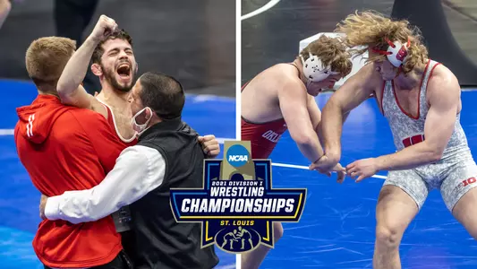 Eric Barnett 8th place and Trent Hillger 6th place at 2021 NCAA Wrestling Championships