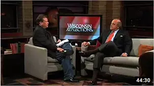 Screenshot of youtube video Wisconsin Reflections: Barry Alvarez