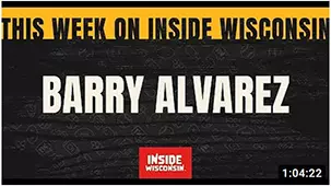 Screenshot of Youtube video This Week on Inside Wisconsin with Barry Alvarez