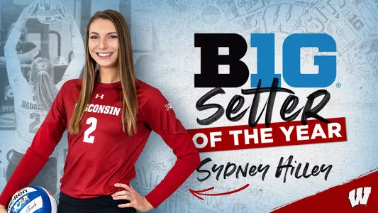 Sydney Hilley Big Ten Setter of the Year graphic