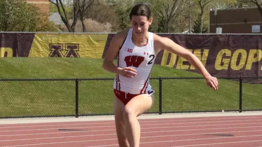 Alissa Niggemann goes over the water jump in the steeplechase.