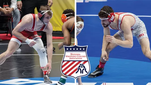 Kyle Burwick, Eric Barnett 2021 National Wrestling Coaches Scholar All-Americans