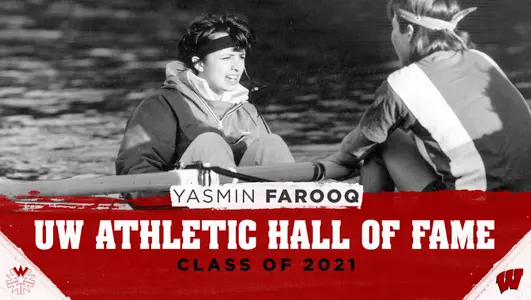 Yasmin Farooq, women's rowing, 2021 UW Athletic Hall of Fame Inductee