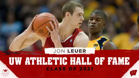 Jon Leuer, Wisconsin men's basketball, 2021 UW Athletic Hall of Fame inductee