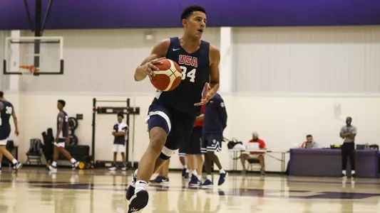 Jonathan Davis during USA Basketball U19 Team Tryouts