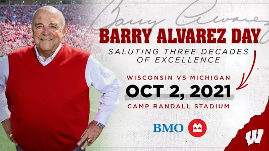 Barry Alvarez Day headline graphic