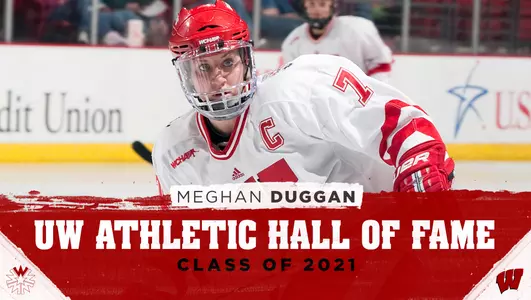 Meghan Duggan, Wisconsin women's hockey, 2021 UW Athletic Hall of Fame inductee