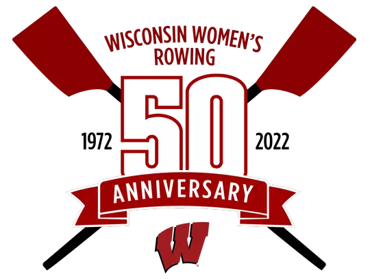 Wisconsin Women's Rowing 50th Anniversary Logo - 1972-2022