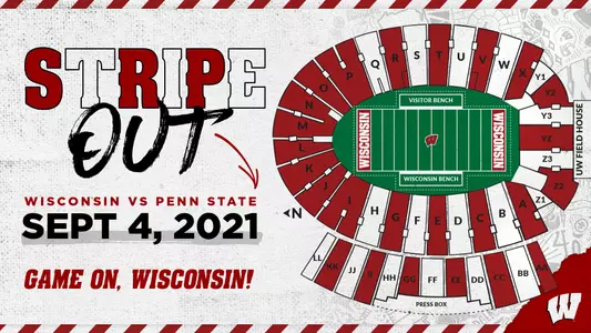 Stripe out graphic (Sept. 4 vs. Penn State)