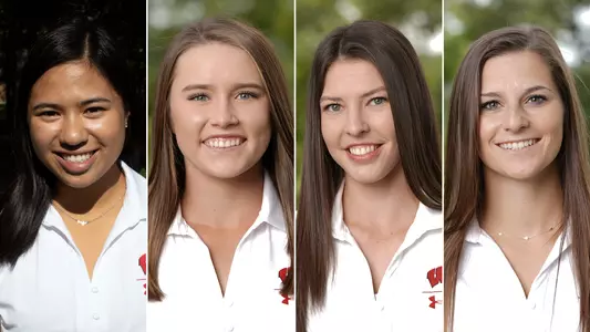 Gia Feliciano, Nicole Ciskowski, Claire Fitzgerald and Alyssa Gromala, Wisconsin women's golf, named 2020-21 WCGA all-america scholars