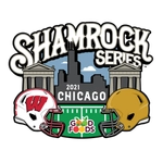 Wisconsin football vs. Notre Dame - Shamrock Series logo presented by Good Foods