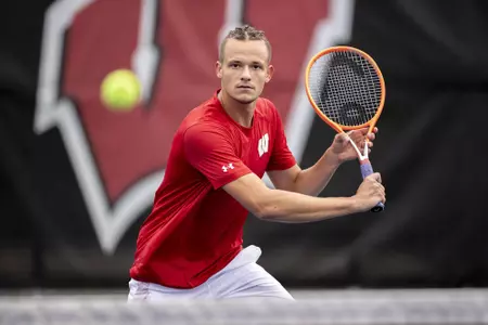 Mihailo Popovic action shot - 2021