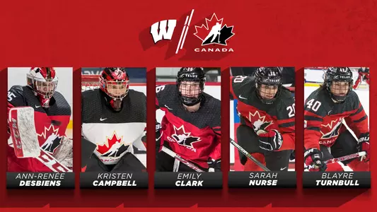 Five Badgers named to Canada Olympic Roster